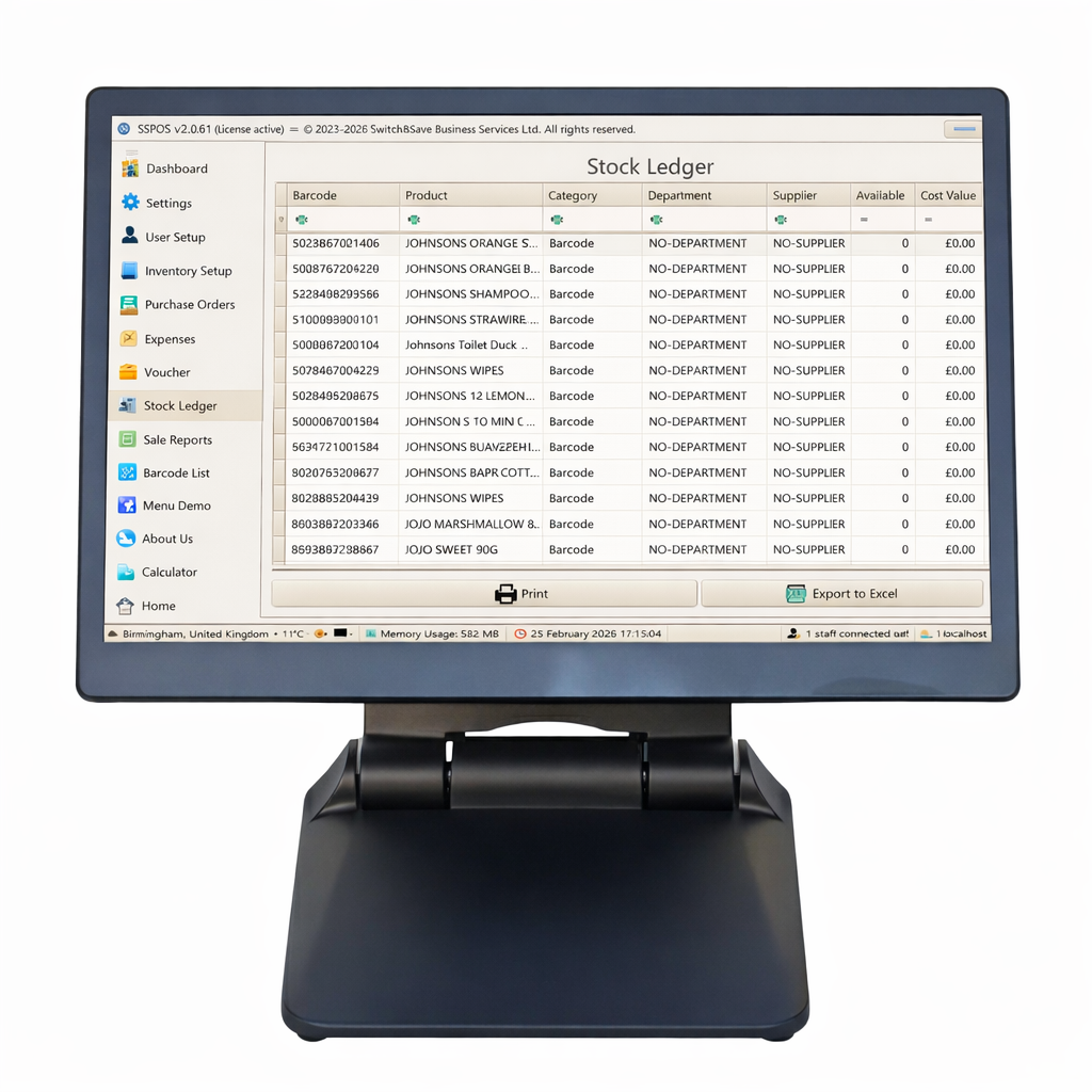 SSPOS Stock Ledger That Keeps Your Inventory Accurate