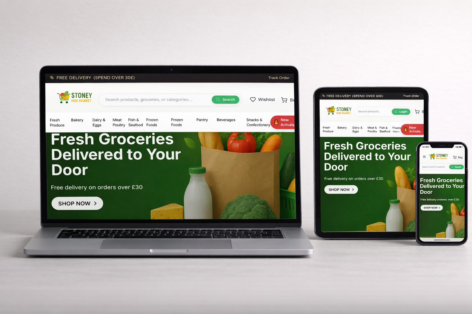 Websites Built Specifically for Grocery Stores