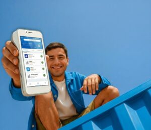 Card machine providing