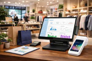 why data is important in retail business with POS system showing sales dashboard and analytics