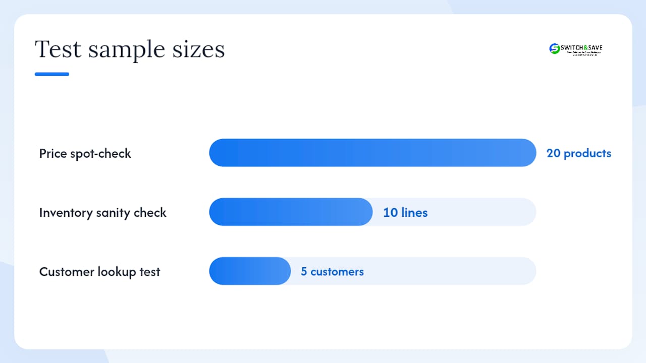 How should you test imports and validate results before go-live? — overview diagram