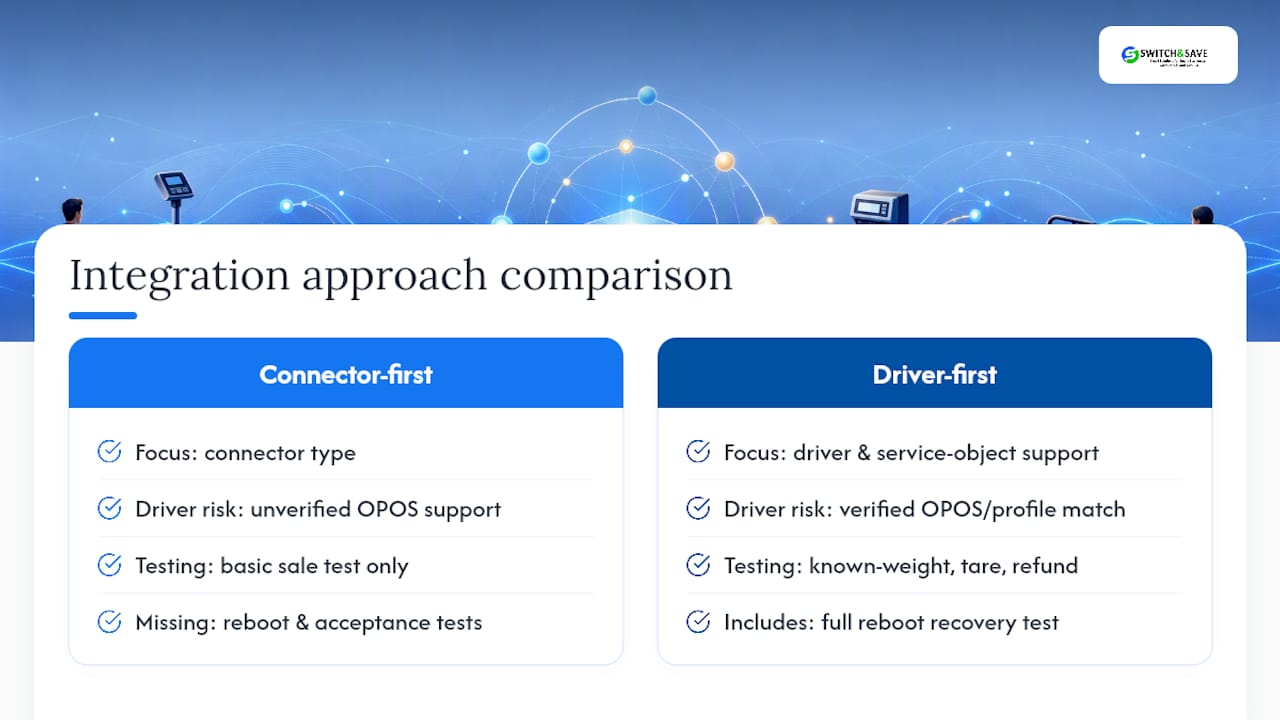 Diagram showing drivers versus connectors in scale integration