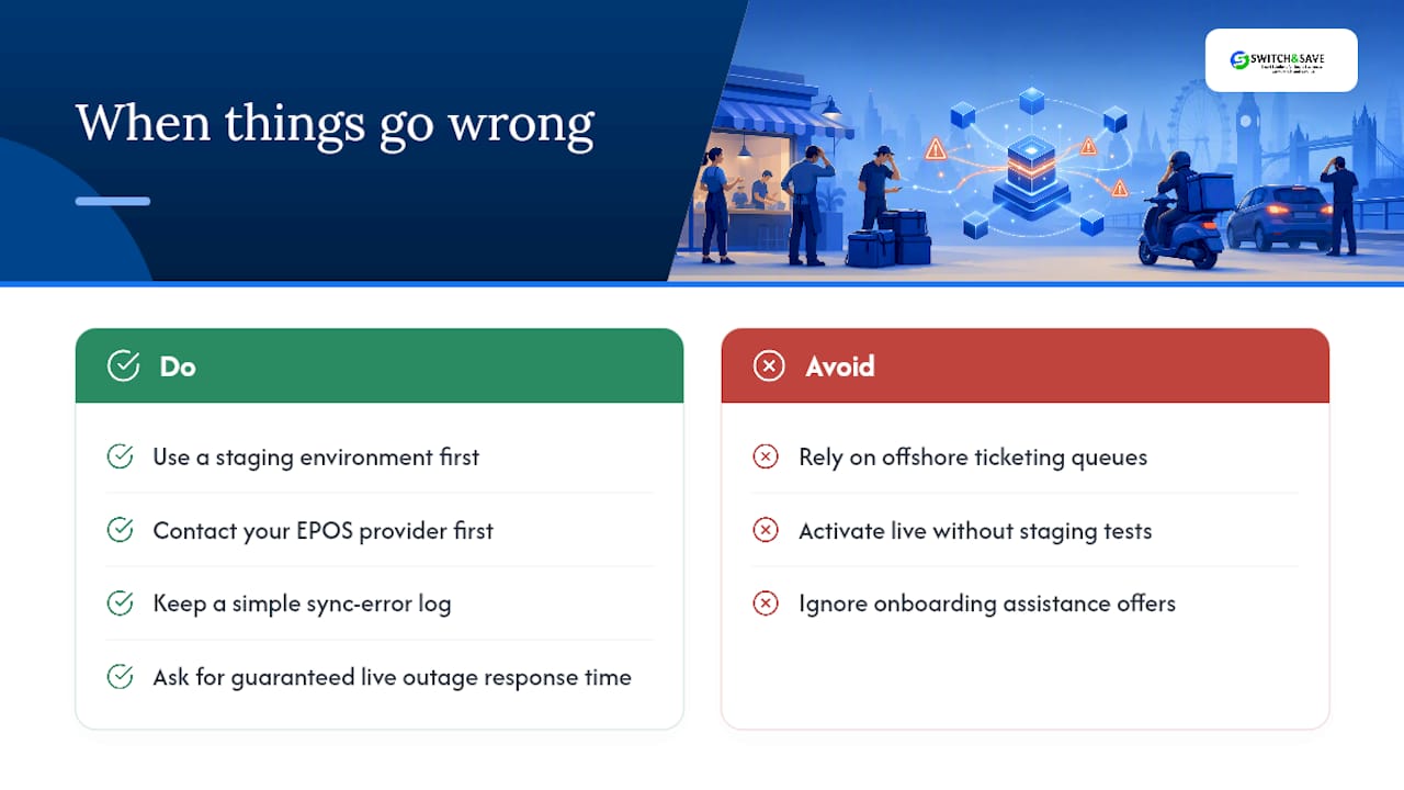 What support is available if something goes wrong? — overview diagram