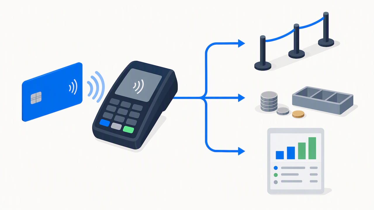 Card payments flowing into EPOS reporting
