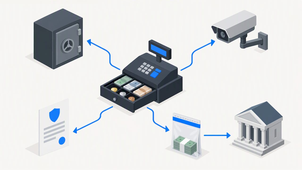 Cash linked to shop security and deposit costs