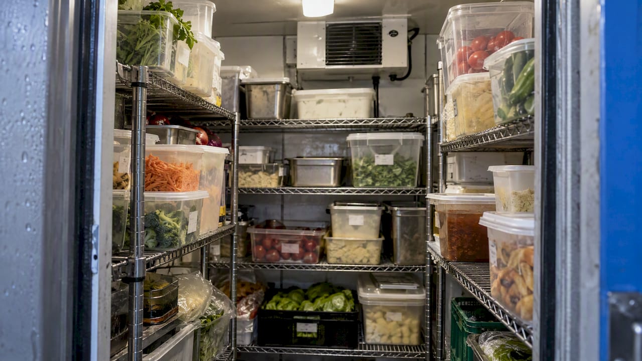 Older ingredients positioned ahead of newer stock